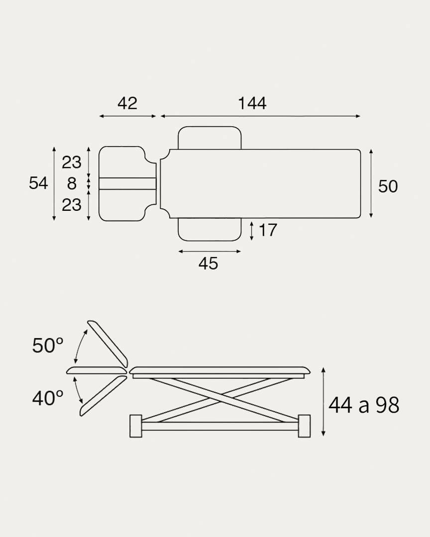 Camilla hidráulica C7735 Ecopostural