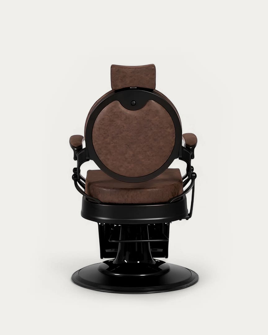 Sillón barbero Buzz Mudi marrón vintage