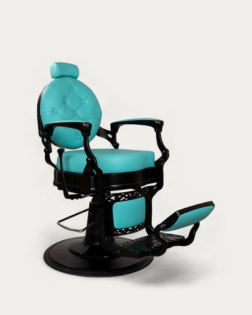 Sillón barbería Check de Mirplay color turquesa