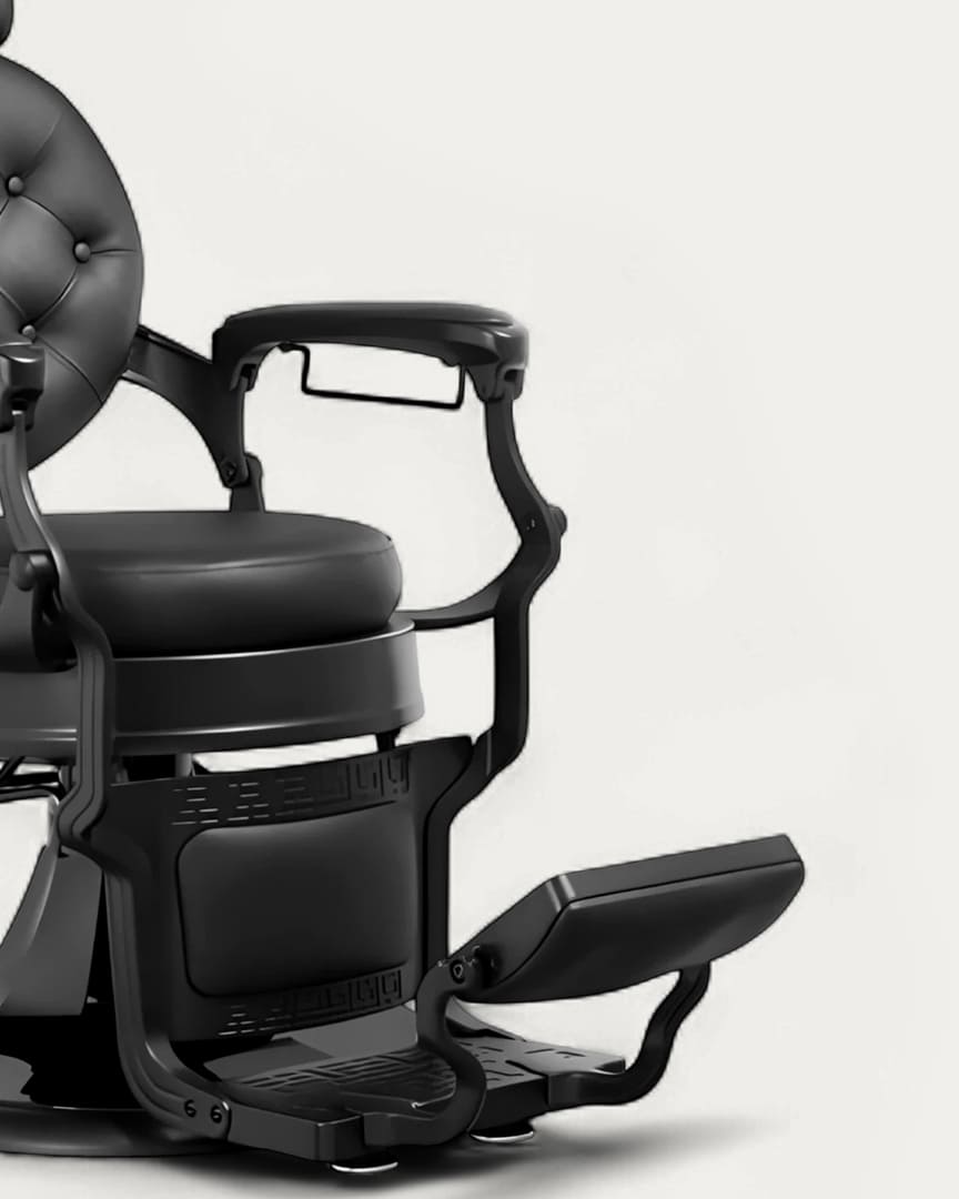 Sillón barbería Larry negro MUDI