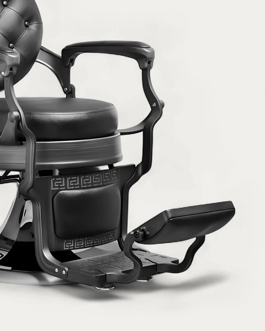 Sillón de barbero Larry Brush efecto vintage MUDI