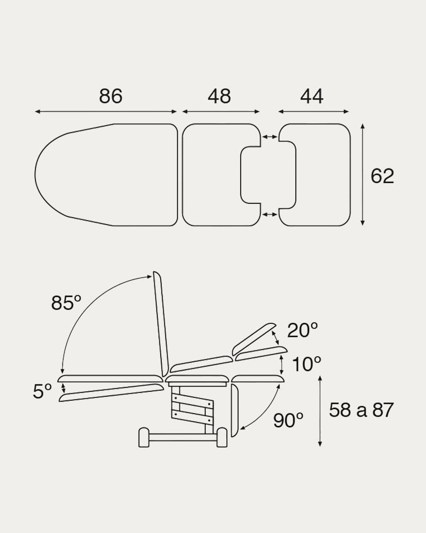 Sillón ginecológico eléctrico Ecopostural C3566