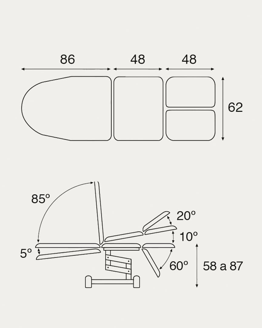 C3568 sillón podológico Ecopostural