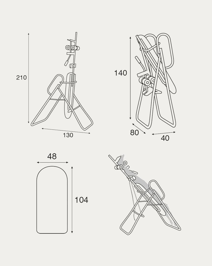Tabla inversión espalda Ecopostural T1500