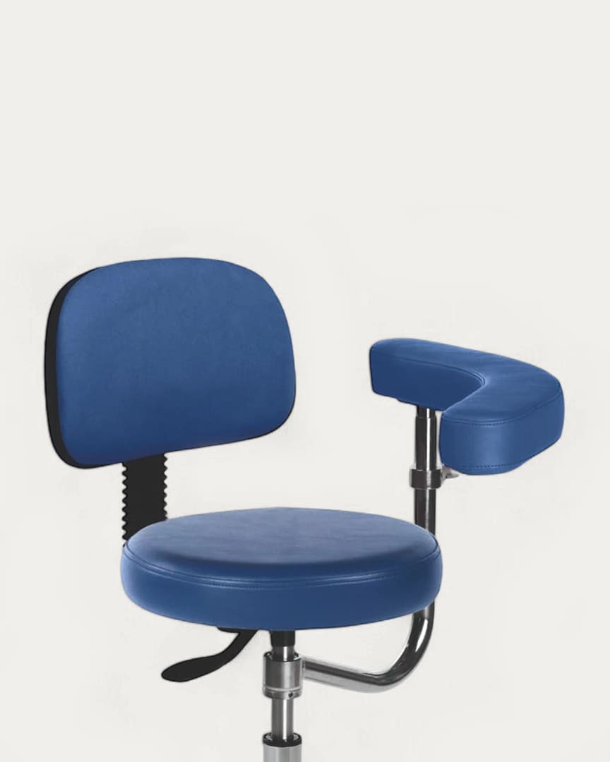 Taburete con respaldo y apoyabrazos S5654 Ecopostural