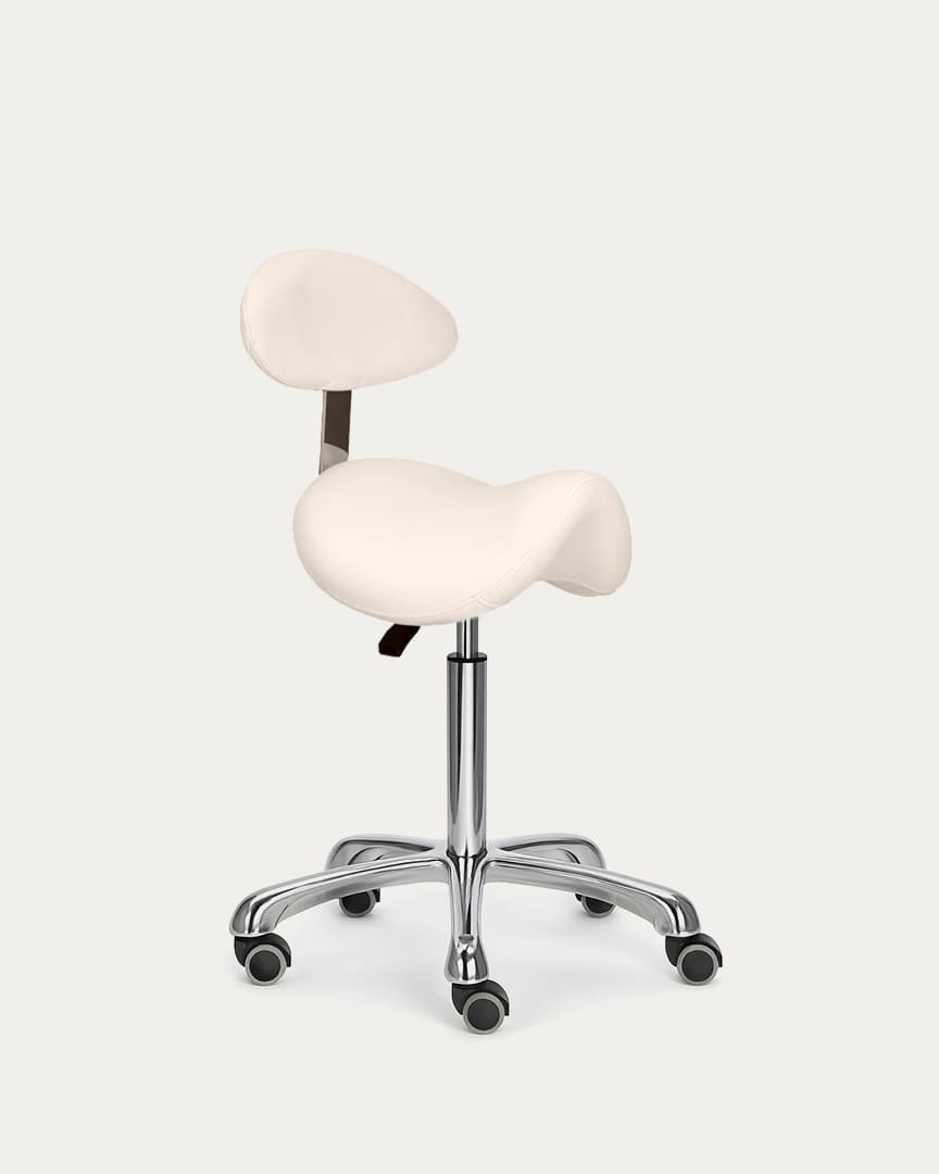 Taburete silla de montar crema Alpha Plus de Mirplay