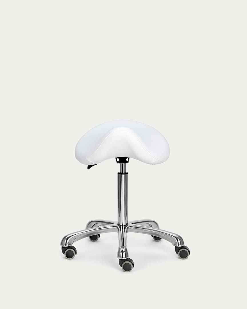 Taburete silla de montar blanco Alpha de la marca Mirplay