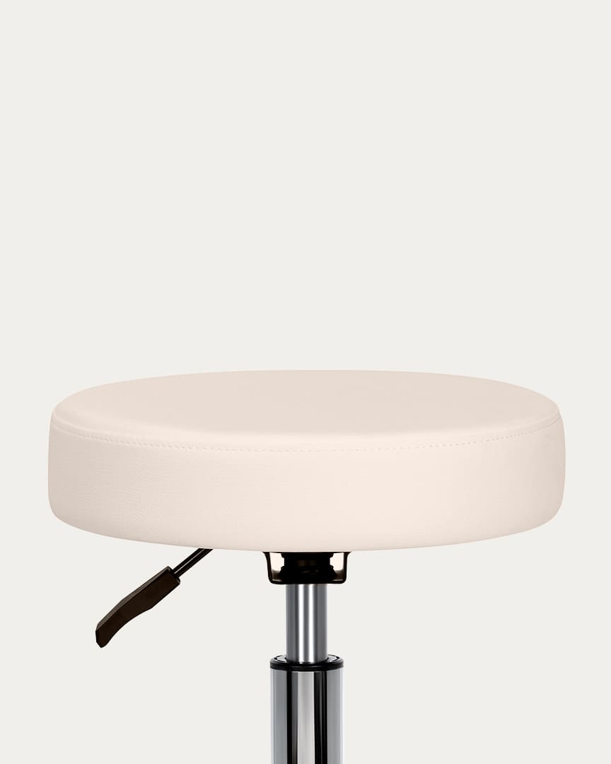 Taburete dental sin respaldo circular beige Beta de Mirplay