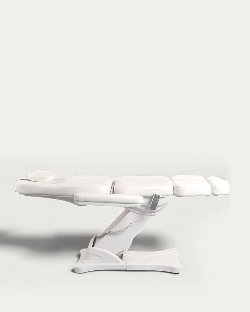 Aura 3 motores camilla sillón estética Weelko blanca