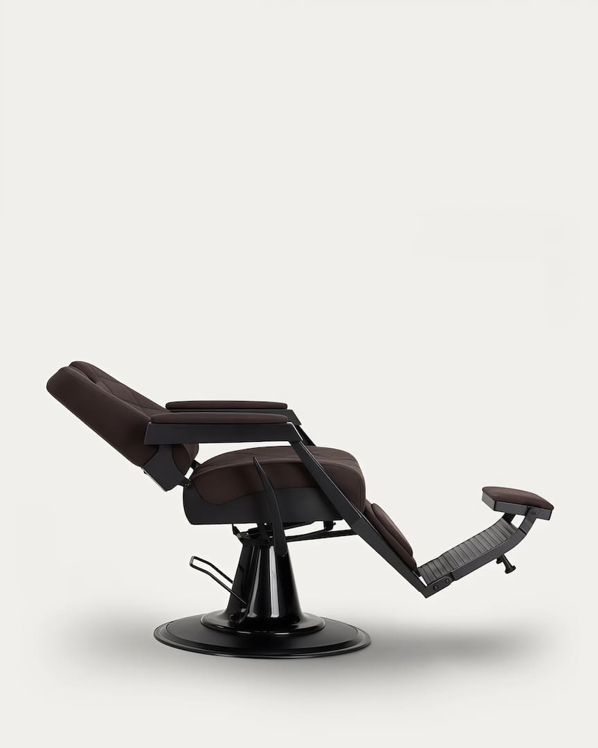 Sillón para barbero marrón moderno Bruno Gabbiano