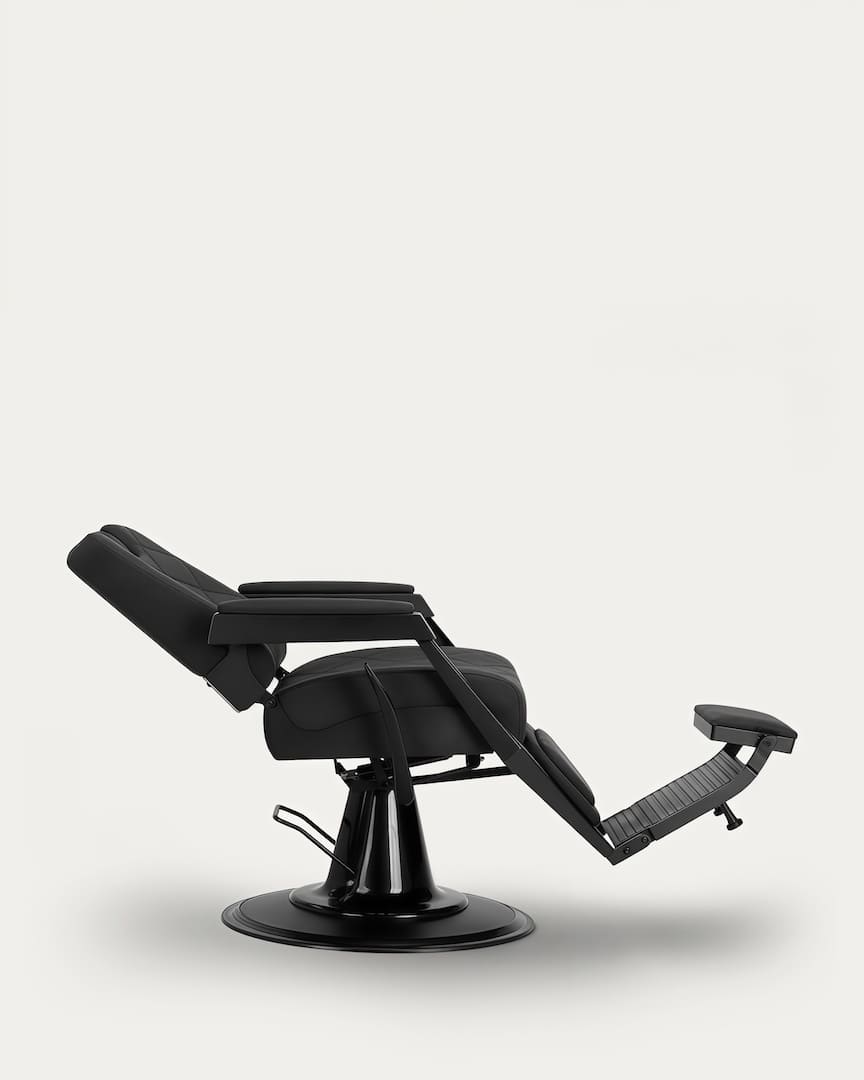 Sillón de peluquero negro Bruno marca Gabbiano