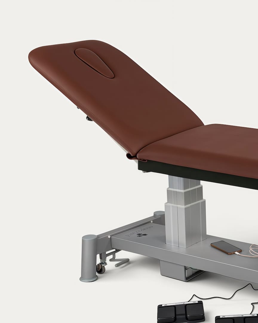 Camilla basculante fisioterapia eléctrica Ecopostural C6833 respaldo