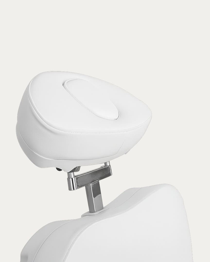 Camilla de estética Tempo Weelko blanca cabezal