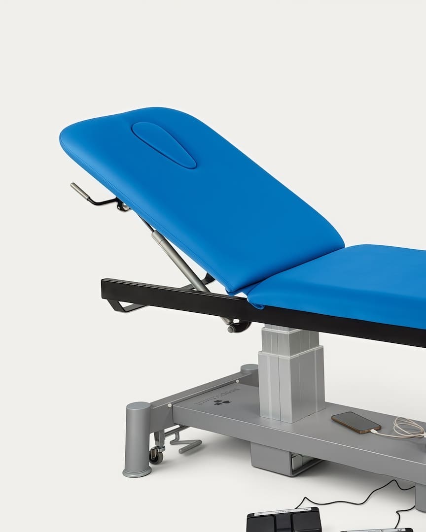 Camilla de fisioterapia eléctrica 2 cuerpos Ecopostural C6852 cabezal