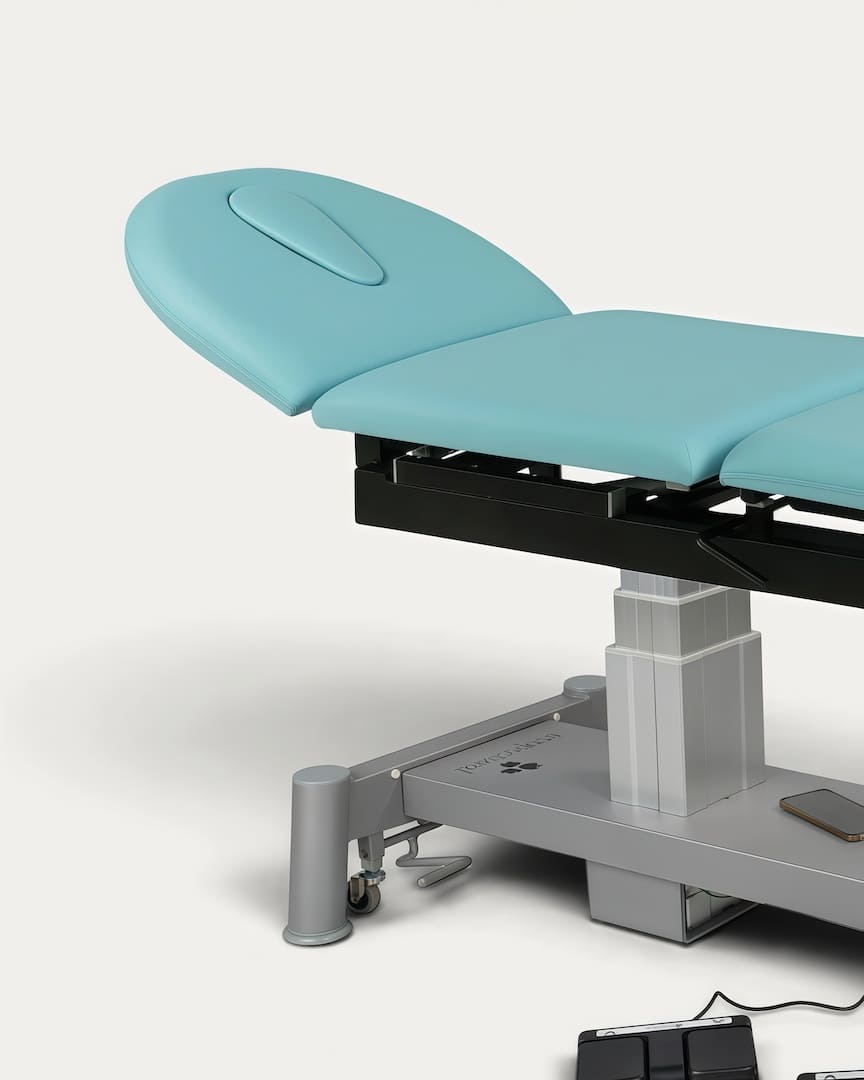 Camilla de fisioterapia eléctrica Ecopostural C6810 cabezal