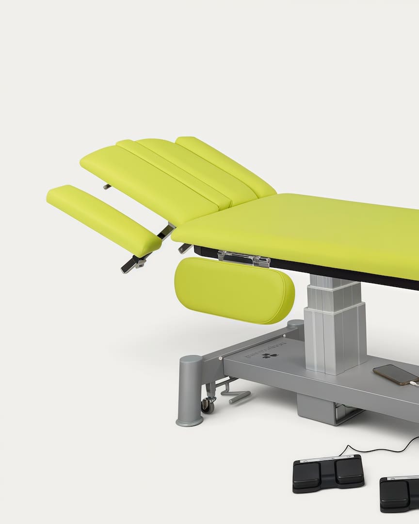 Camilla osteopatía eléctrica Ecopostural C6844 reposabrazos