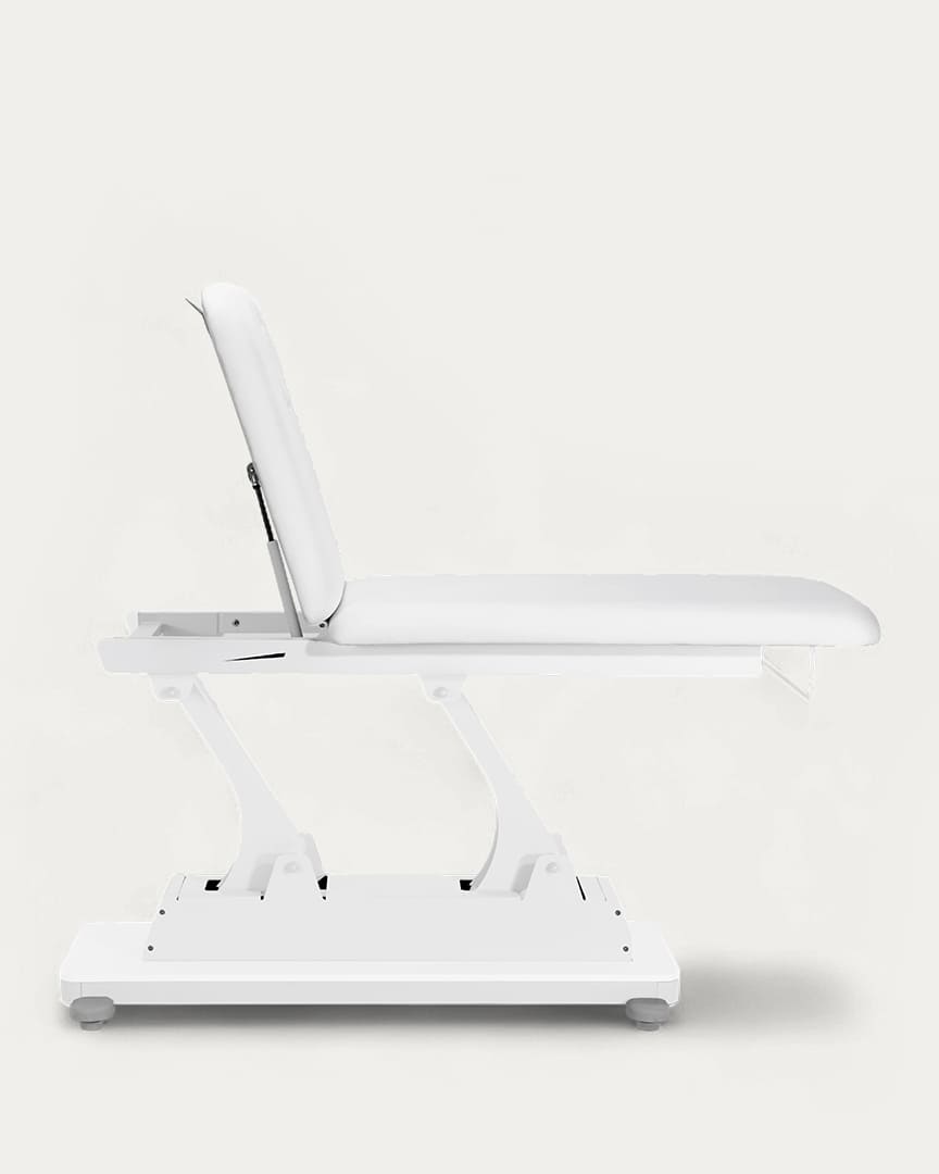 Camilla de fisioterapia eléctrica Sagitarius blanca de Mirplay