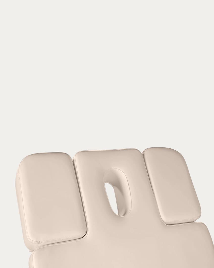 Camilla spa alta gama Virgo reposacabezas color crema de Mirplay