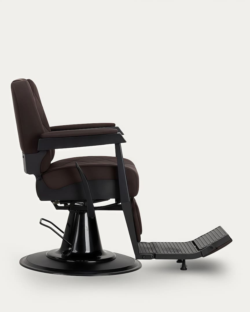 Sillón barbero marrón moderno Bruno Gabbiano