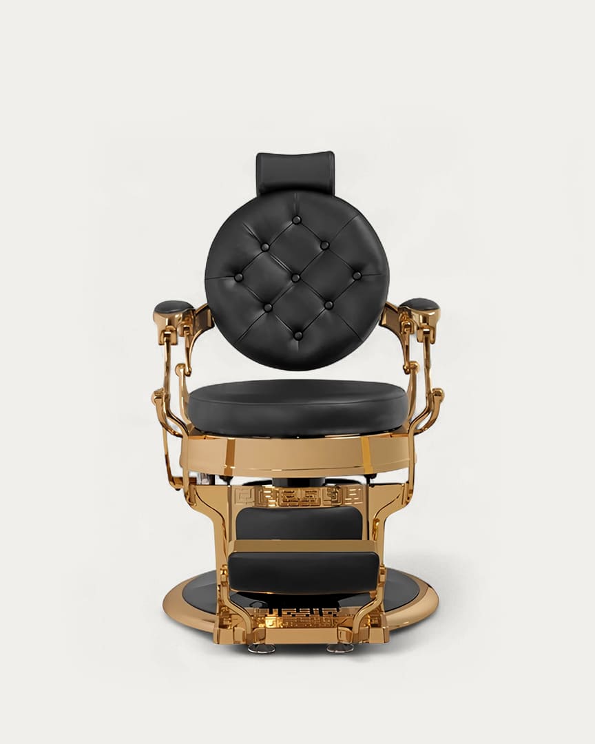 Larry Gold dorado sillón de barbería MUDI