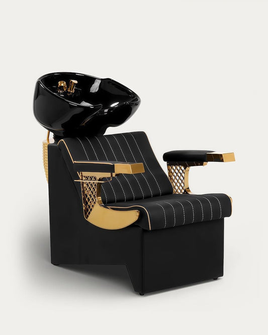 Lavacabezas barbería dorado Marcus Gabbiano