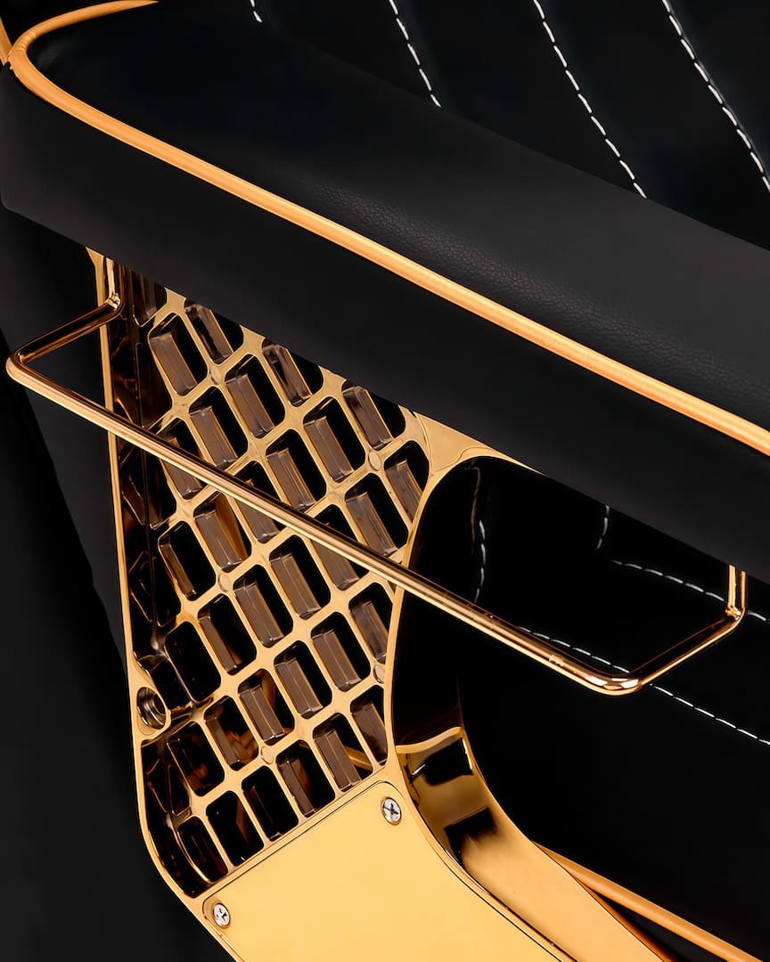 Lavacabezas para barbería dorado Marcus Gabbiano