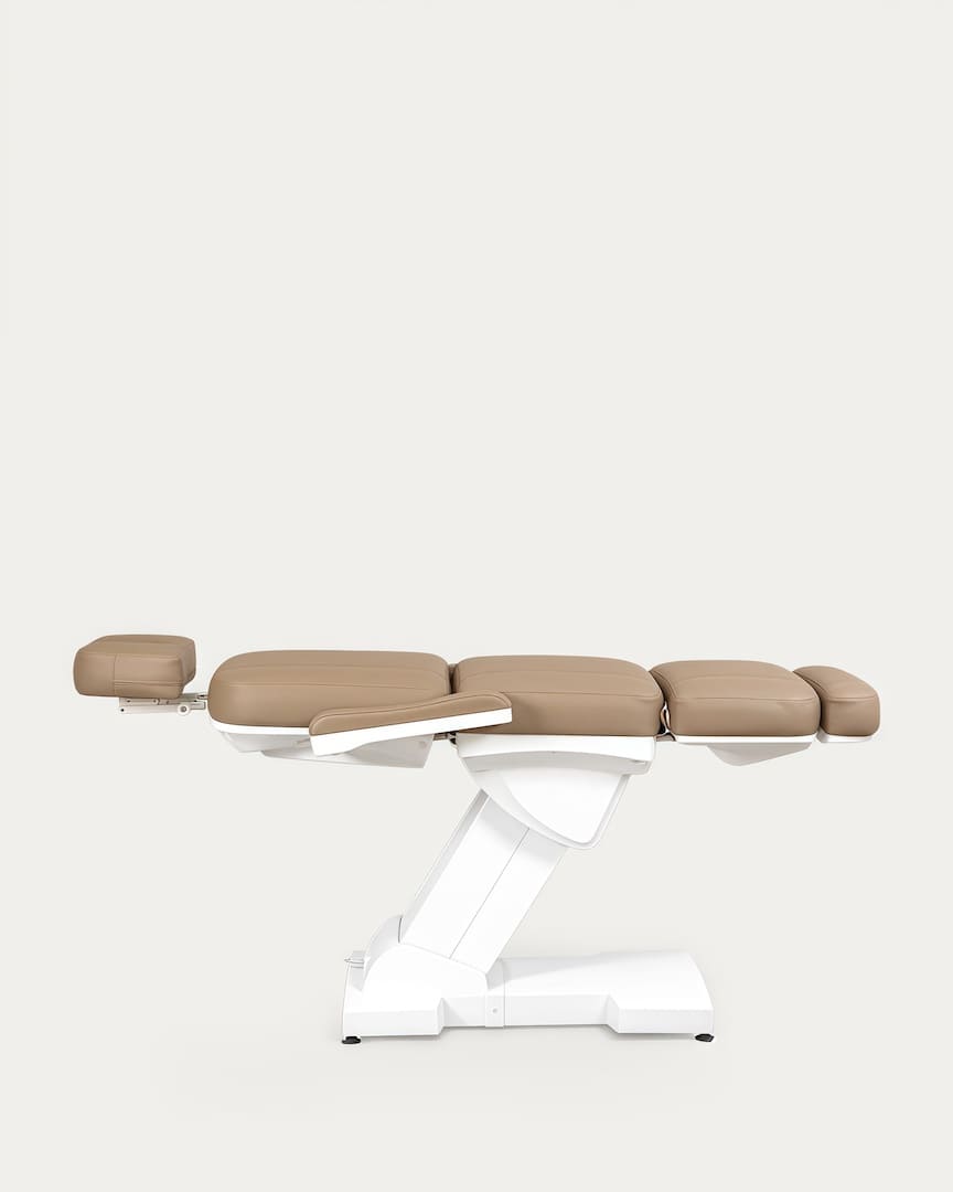 Ricle sillón de estética eléctrico beige 4 motores Weelko