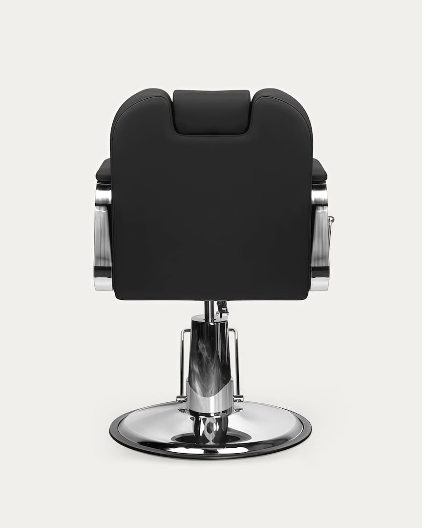 Silla para barbería negra Rufo Gabbiano