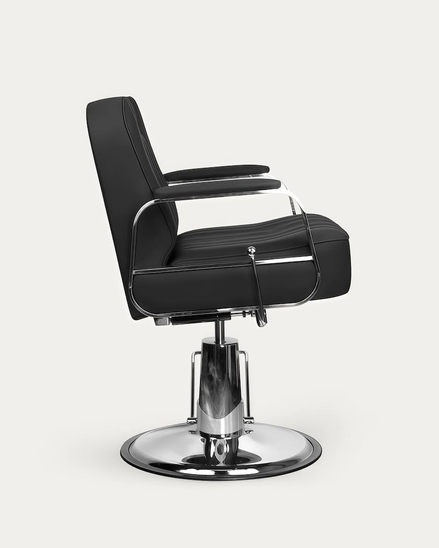 Silla barbería negra Rufo Gabbiano