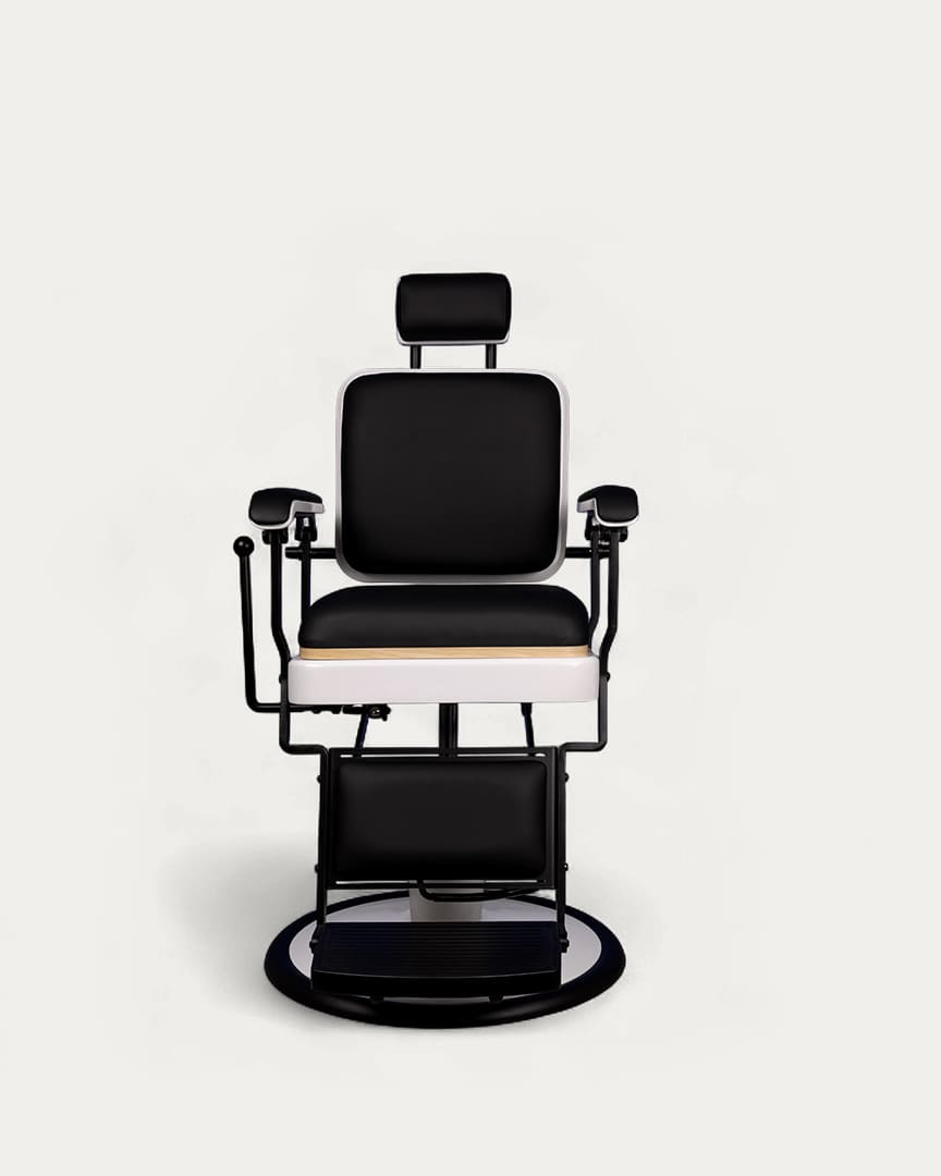Silla barbería retro Serge B negro de Mirplay