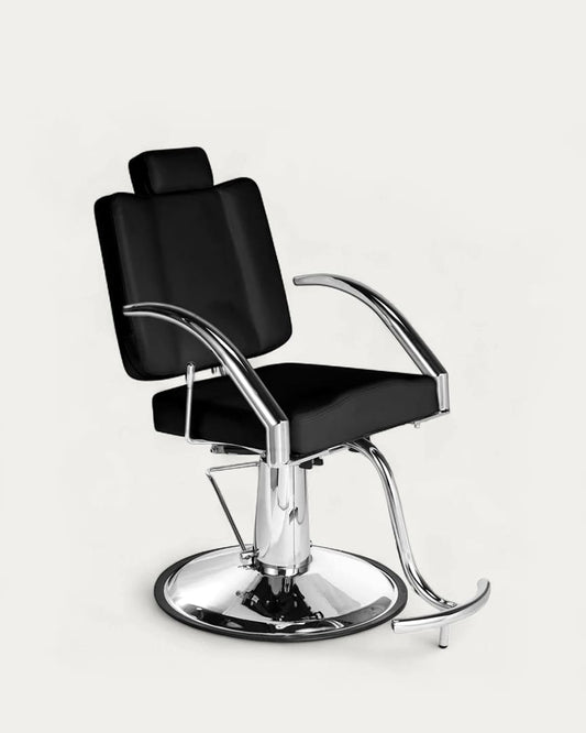 Silla barbería Silvia tapicería negra de Mirplay