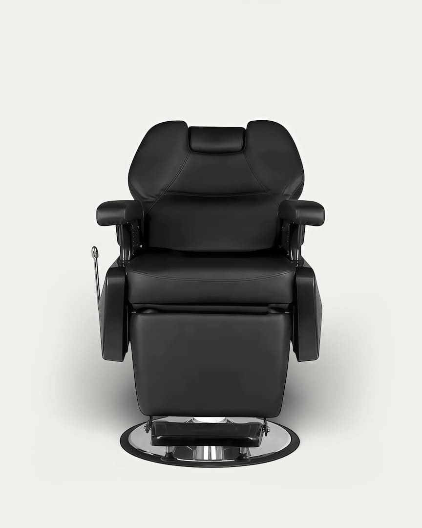 Silla de barbero negra Nueva York Hair System