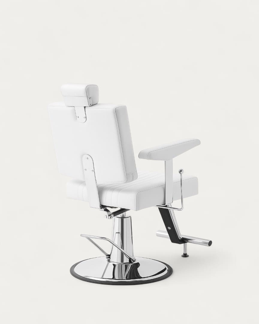Silla de barberos Seren blanca de MUDI