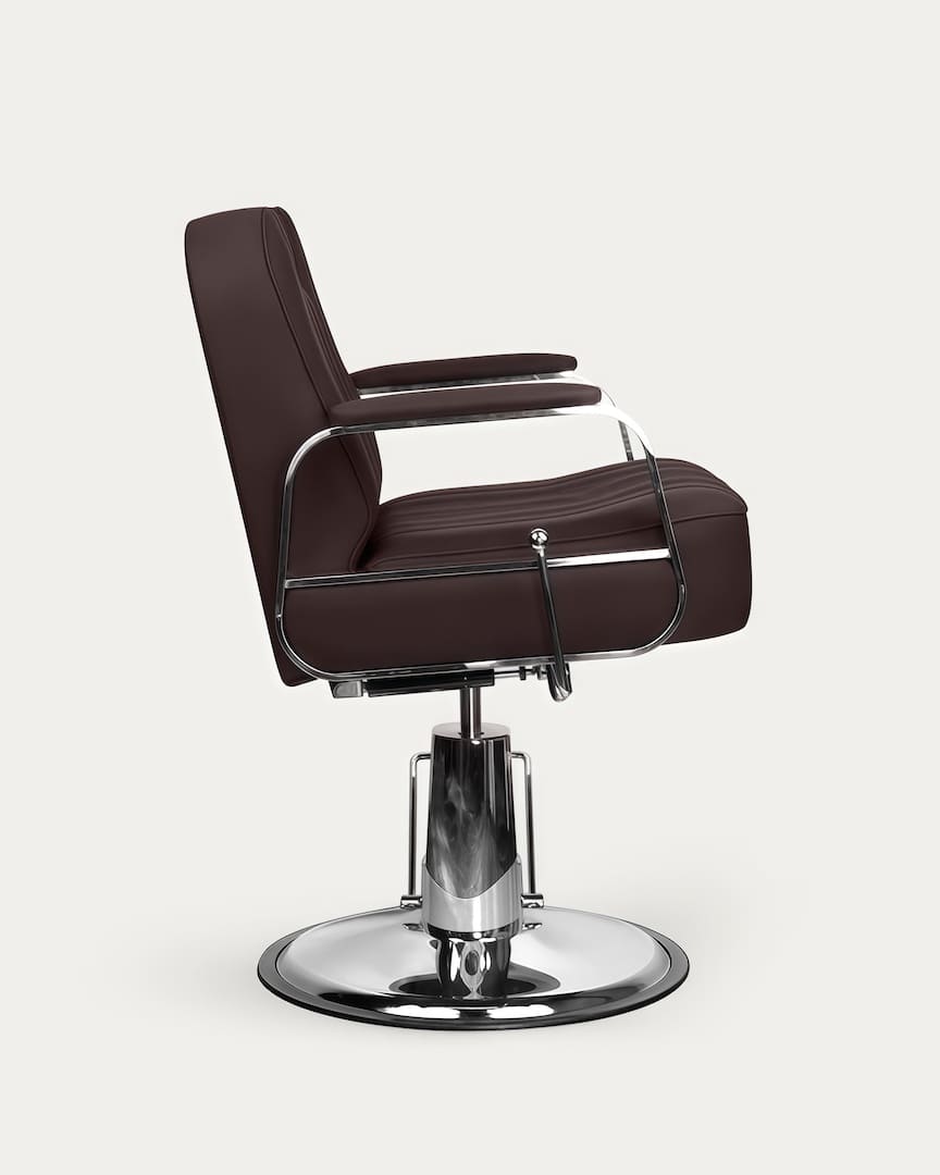 Silla de barbero Rufo marrón Gabbiano