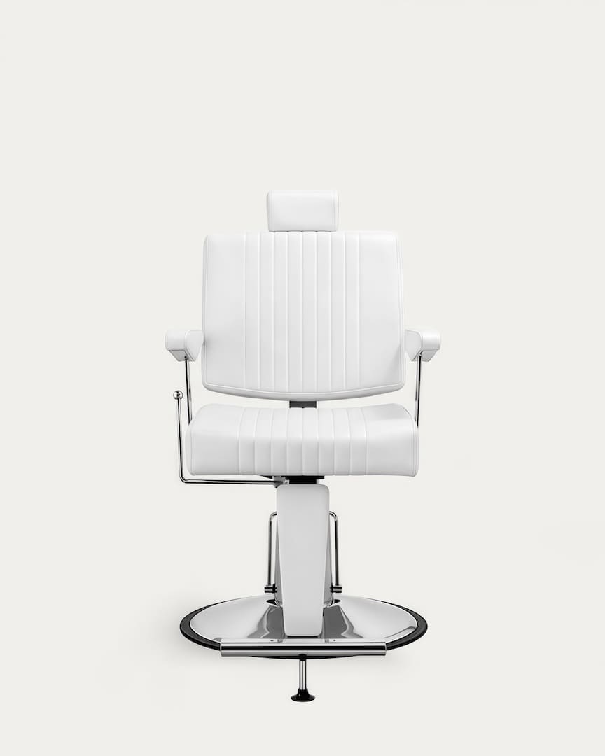 Silla para barberos Seren blanca de MUDI