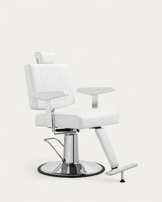 Silla barbero Seren blanca de MUDI