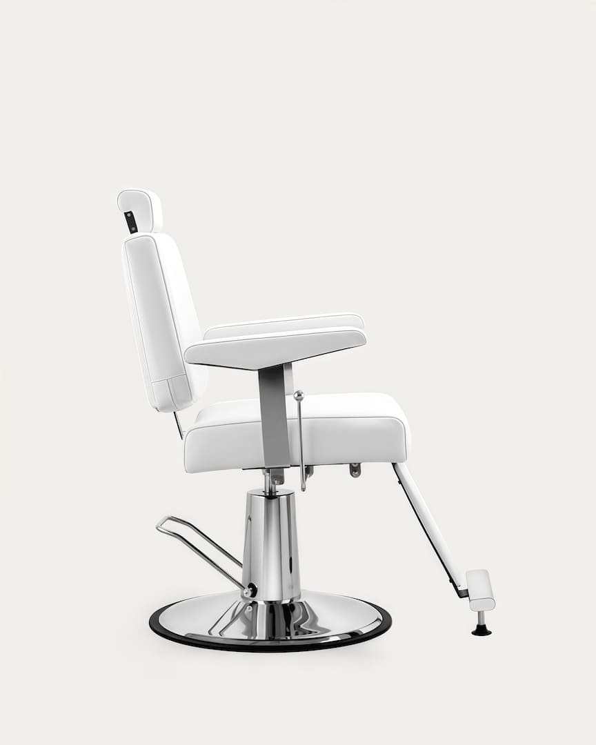 Silla para barberos Seren blanca marca MUDI