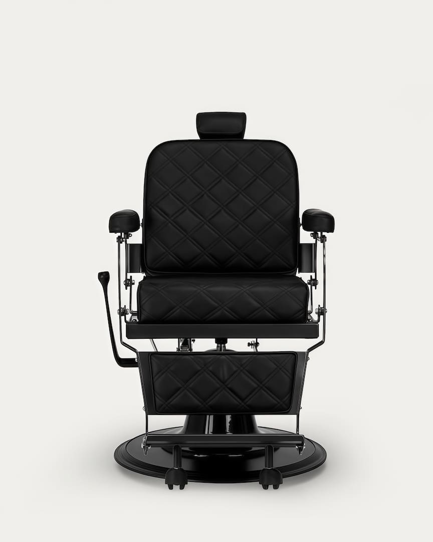Silla de peluquero negro Carlos Extra Gabbiano