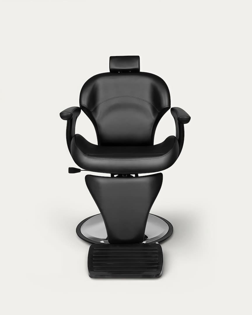 Silla para barbero Igor negra Gabbiano