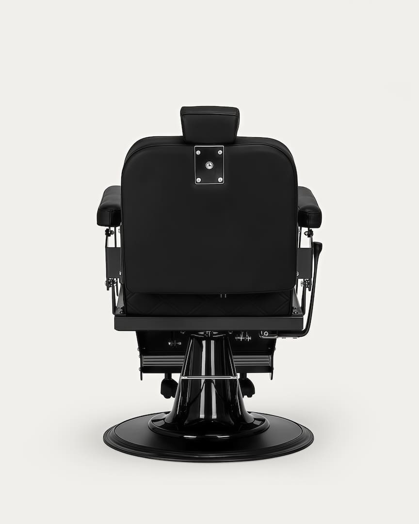 Silla peluquero negro Carlos Extra Gabbiano