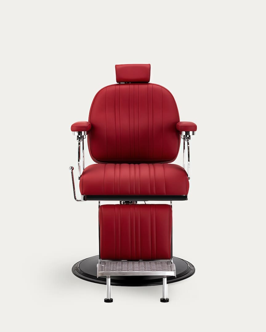 Sillón barbería rojo Elias Gabbiano