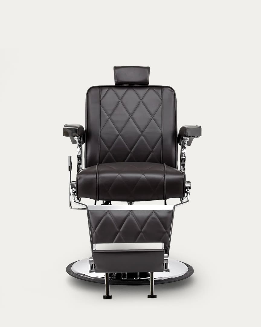 Sillón marrón de barbería BM88066 Hair System