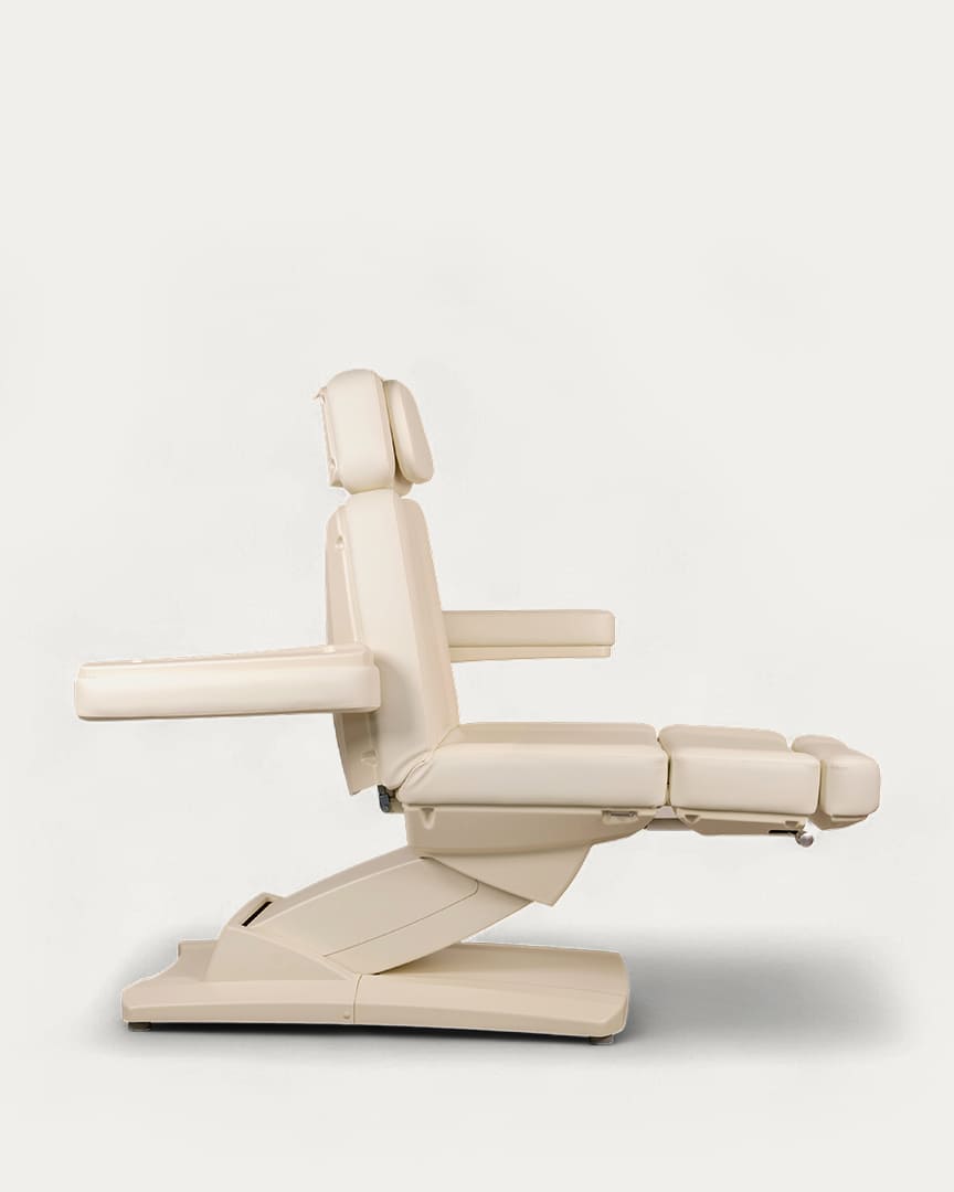 Sillón camilla estética eléctrico Aries beige crema de Mirplay