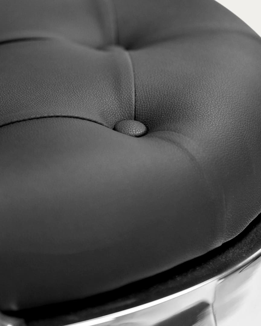 Sillón de barbería Mack Dduueett plateado negro