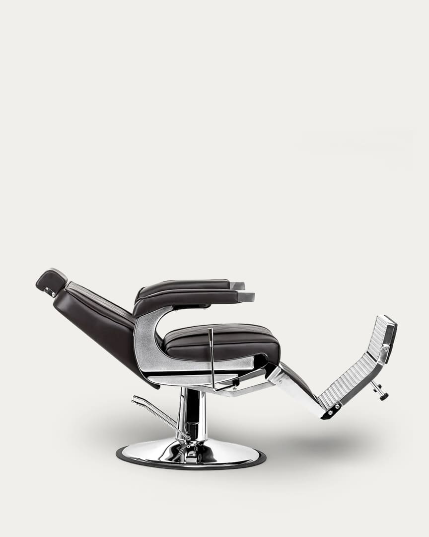 Sillón para barbería marrón BM88066 Hair System