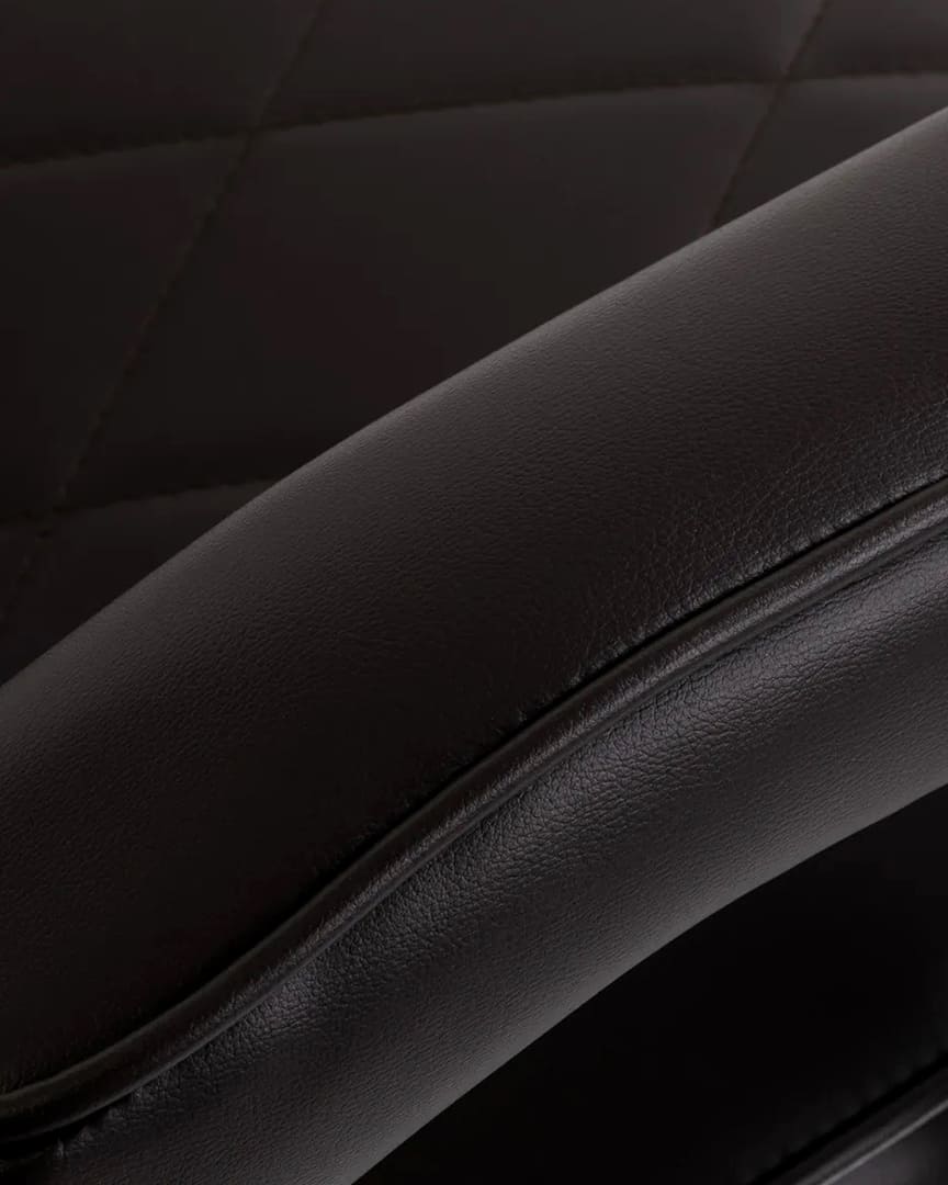 Sillón de barbería marrón BM88066 Hair System brazos