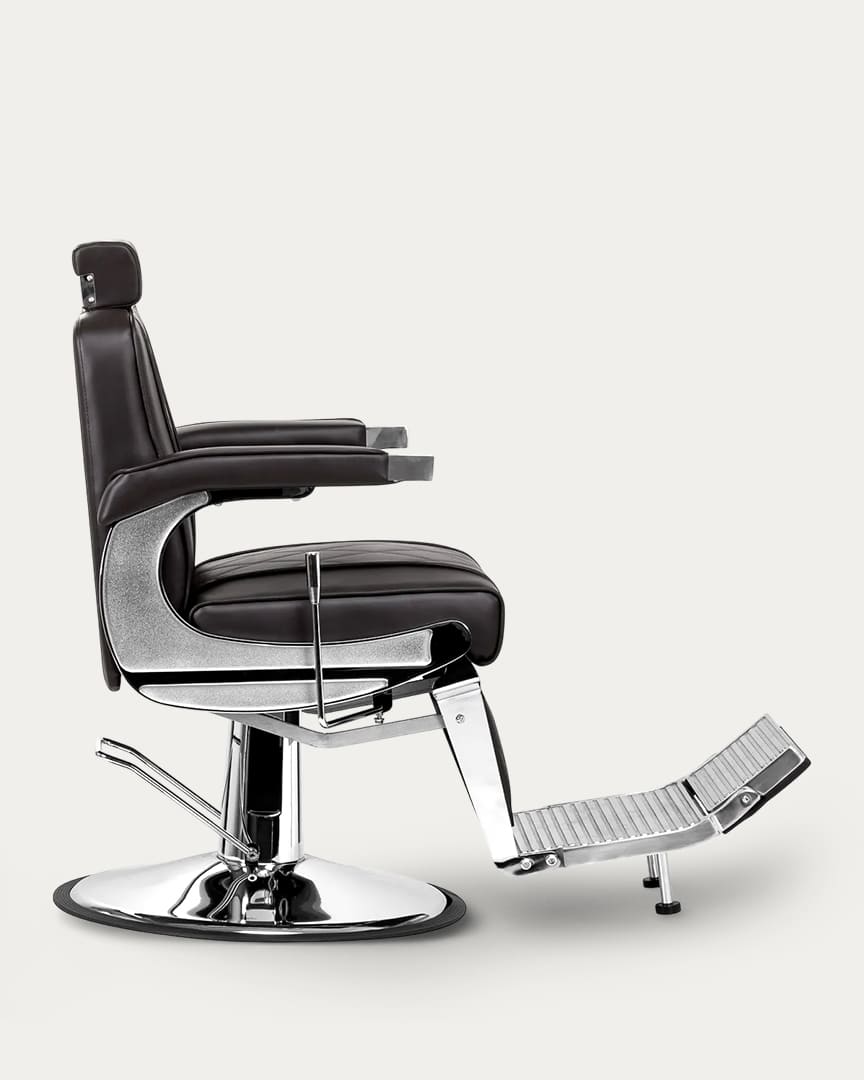 Sillón barbería marrón BM88066 Hair System