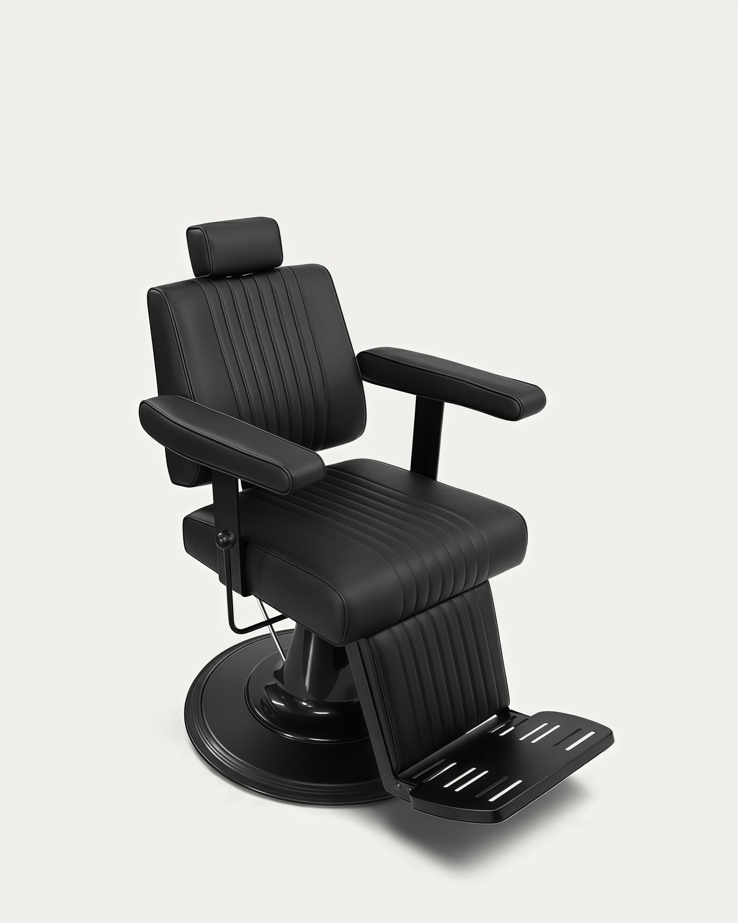 Sillón de barbería vintage negro Lupo