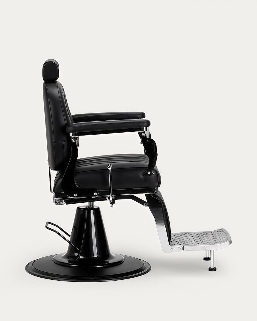 Sillón de barbero Elias negro Gabbiano