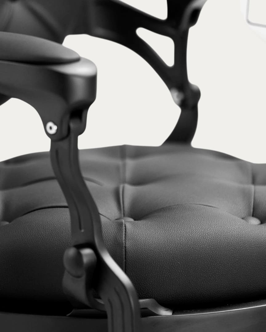 Sillón de barbero Mack negro Dduueett
